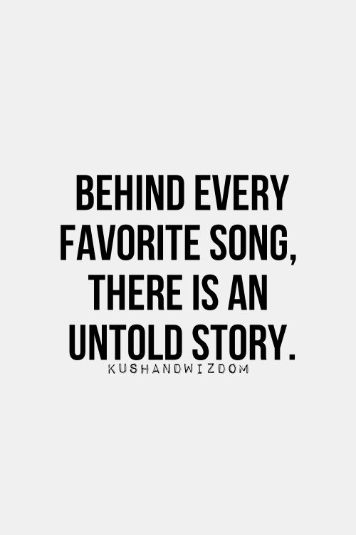 Behind every song